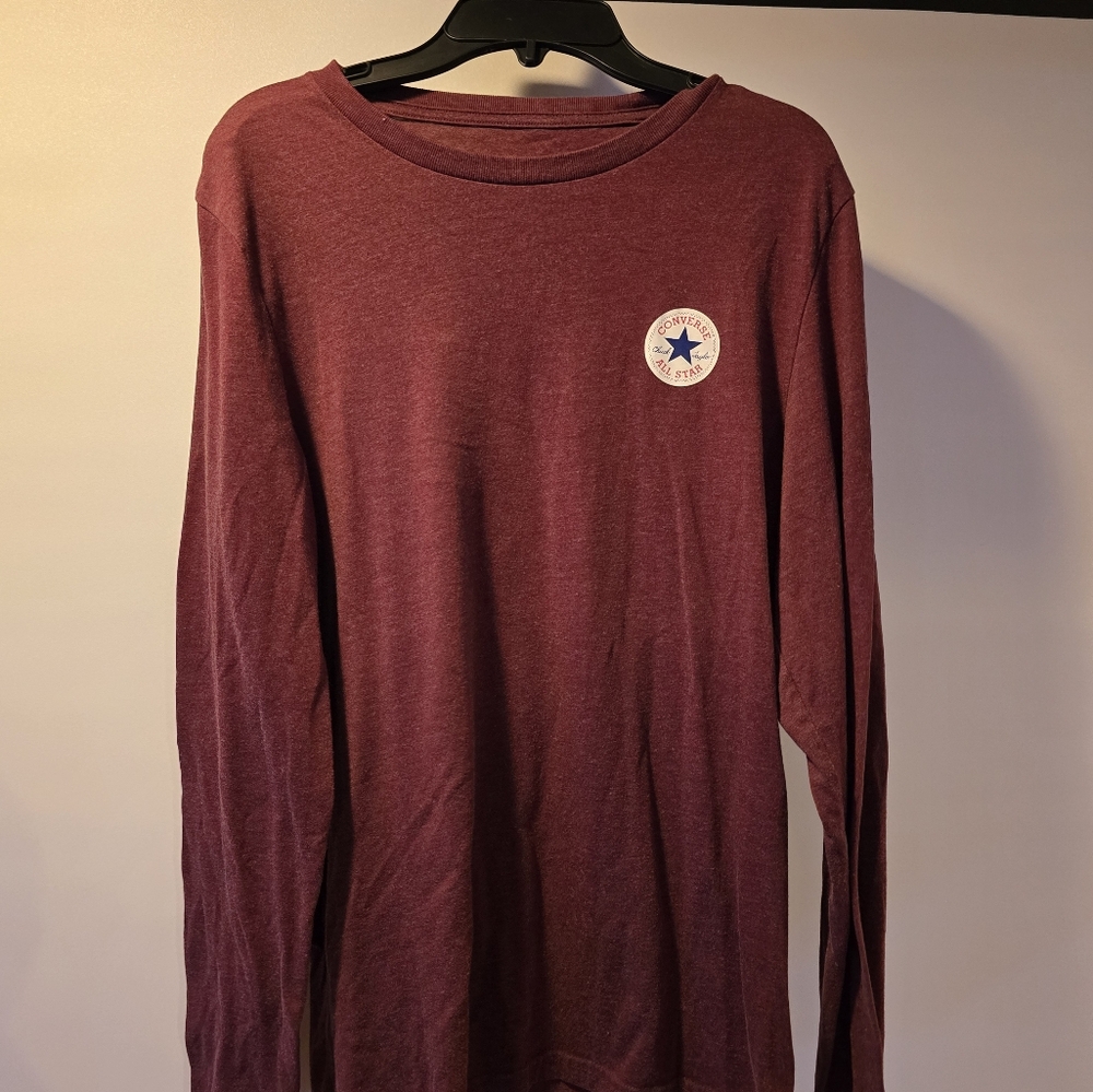 Converse Maroon Long Sleeve Shirt